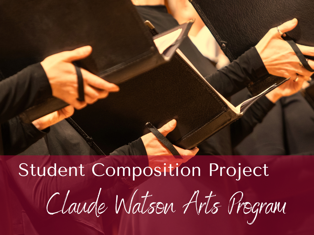 Concert Web Images 43 A close up image of women's hands holding music folders